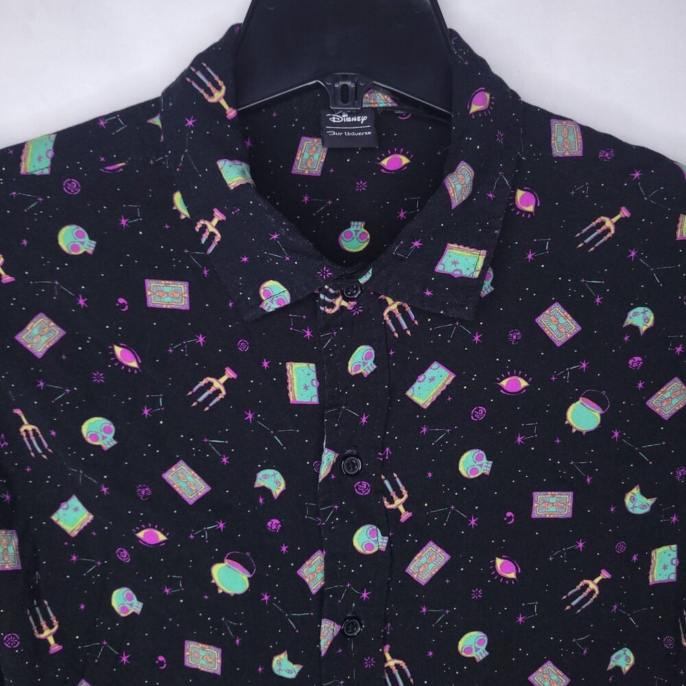 Disney Hocus Pocus Shirt Womens Medium Button Down Our Universe
